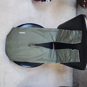 Gymshark green Leggings small used once